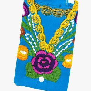 Mexican womans embroidered blouse day of the dead